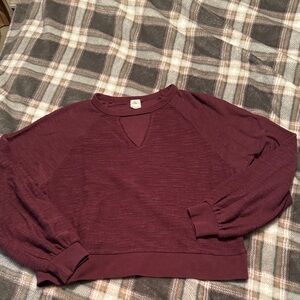 EUC O'Neill Burgundy Knit Top